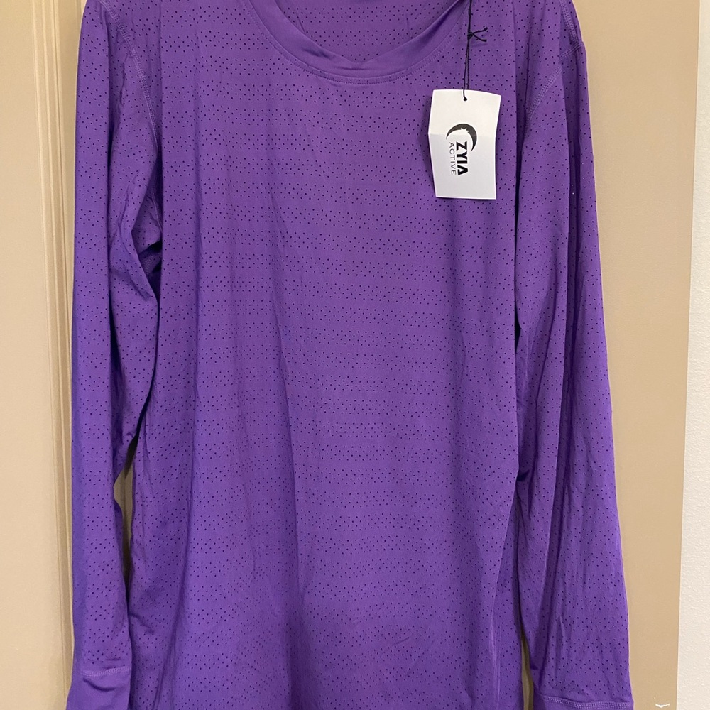 Zyia Purple Chill Athletic Shirt